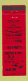 Matchbook Cover - Chicken & Sea Steak Hut billiards Pueblo Colorado