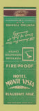 Matchbook Cover - Hotel Monte Vista Flagstaff AZ WEAR
