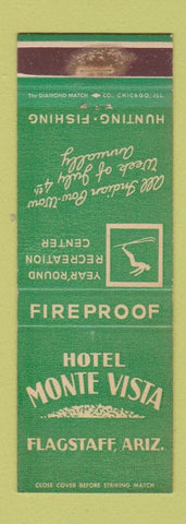Matchbook Cover - Hotel Monte Vista Flagstaff AZ WEAR