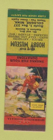 Matchbook Cover - Hobby Museum Cologne MN WEAR