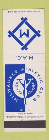 Matchbook Cover - Milwaukee Athletic Club WI