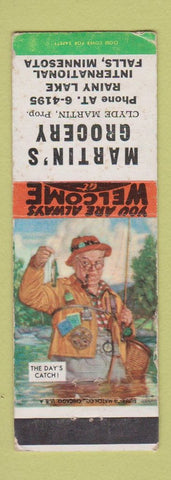 Matchbook Cover - Martin's Grocery International Falls MN WEAR