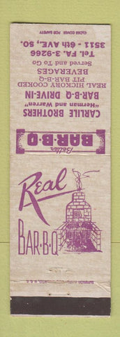 Matchbook Cover - Carlisle Brothers BBQ WEAR