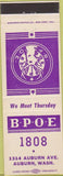 Matchbook Cover - Matchbook Cover Elks Club Auburn WA