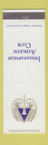 Matchbook Cover - Indianapolis Athletic Club IN