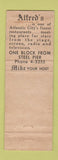Matchbook Cover - Alfred's Italian Restaurant Atlantic City NJ WORN