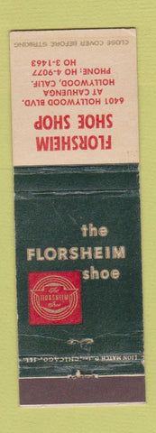 Matchbook Cover - Florsheim Shoes Hollywood CA WEAR