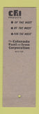 Matchbook Cover - CF&I Steel Denver Colorado