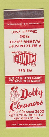 Matchbook Cover - Milnor Dolly Cleaners luandry New Orleans LA
