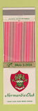 Matchbook Cover - Normandie Club Gardena CA WEAR