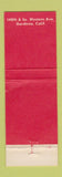 Matchbook Cover - Normandie Club Gardena CA WEAR