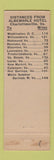 Matchbook Cover - University Cafeteria University VA Charlottesville Albemarle