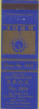 Matchbook Cover - Matchbook Cover Elks Club Clinton OK