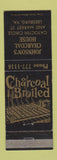 Matchbook Cover - Johnson's Charcoal House Leesburg VA