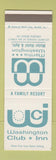 Matchbook Cover - Martha Washington Motor Hotel Virginia Beach VA SAMPLE