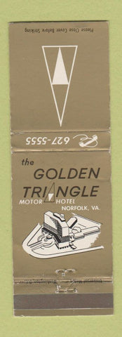 Matchbook Cover - Golden Triangle Motor Hotel Norfolk VA WEAR