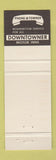 Matchbook Cover - Downtowner Motor Inns Manassas VA