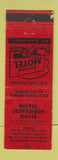Matchbook Cover - Motel Jefferson Davis Richmond VA WORN