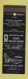 Matchbook Cover - Empire Motor Lodge Abingdon VA WEAR