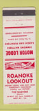 Matchbook Cover - Roanoke Lookout Motor Lodge Bent Mountain VA