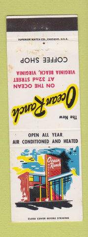 Matchbook Cover - Ocean Ranch Virginia Beach VA WEAR
