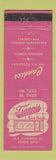 Matchbook Cover - Tsanni's Candy Akron OH WEAR