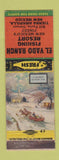 Matchbook Cover - El Vado Ranch Fishing Resort Tierra Amarillo NM WEAR