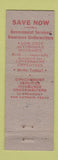 Matchbook Cover Letter Carriers Postal Union San Antonio TX 1952 convention WEAR