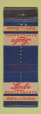 Matchbook Cover - Laube Restaurants Buffalo Rochester NY