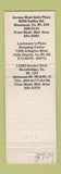 Matchbook Cover - Diamond Head Exotic Drinks Tiki Manassas Falls Church VA