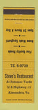 Matchbook Cover - Steve's Restaurant Alexandria VA WEAR