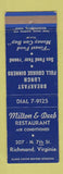 Matchbook Cover - Milton & Deeb Restaurant Richmond VA
