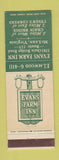 Matchbook Cover - Evans Farm Inn McLean Tysons Corners VA