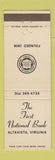 Matchbook Cover - First National Bank Altavista VA