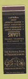 Matchbook Cover - National Bank of Fredericksburg VA