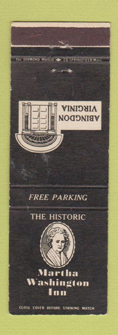 Matchbook Cover - Martha Washington Inn Abingdon VA
