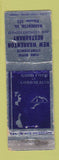 Matchbook Cover - New Warrenton Restaurant VA low phone # girlie WORN