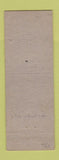 Matchbook Cover - Tennis Tavern Williamsburg VA hillbilly