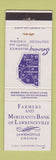 Matchbook Cover - Farmers and Merchants Bank Lawrenceville VA