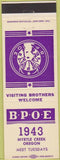 Matchbook Cover - Matchbook Cover Elks Club Myrtle Creek OR