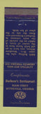 Matchbook Cover - Durham's Restaurant Wytheville VA
