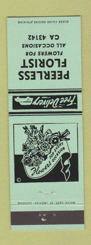 Matchbook Cover - Peerless Florist Flowers