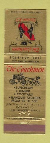 Matchbook Cover - The Coachmen Riverton RI