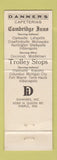 Matchbook Cover - Danners Cambridge Inn CHAIN WEAR