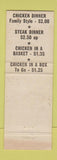 Matchbook Cover - Chicken Cuisine Restaurant Grandview MO