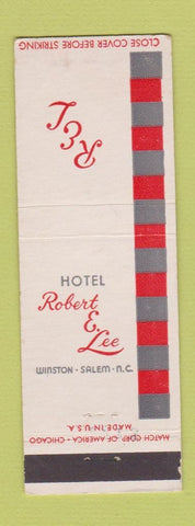 Matchbook Cover - Hotel Robert E Lee Winston Salem NC