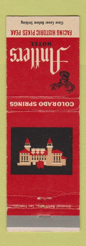 Matchbook Cover - Antlers Hotel Colorado Springs