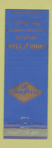 Matchbook Cover - Goodyear Tires Atco GA Safety Welding WEAR