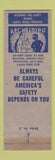 Matchbook Cover - Goodyear Tires Atco GA Safety Welding WEAR