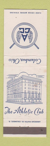 Matchbook Cover - Columbus OH Athletic Club
